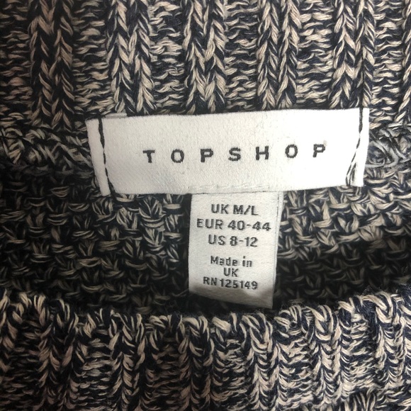 TOPSHOP Crop Batwing Sleeve cable Sweater - Picture 3 of 5